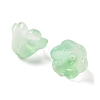 Transparent Glass Beads Caps GLAA-B028-01G-2