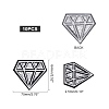 Diamond Computerized Embroidery Cloth Iron On/Sew On Patches AJEW-WH0029-39-4
