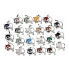 Natural & Synthetic Mixed Stone Kitten Pendants G-J386-C17-1