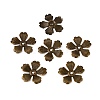 5-Petal Iron Bead Caps IFIN-WH0070-02AB-2