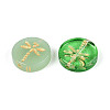 Baking Paint Transparent Glass Beads DGLA-N018-30-2