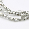 Electroplate Transparent Glass Beads Strands EGLA-E046-D03-3