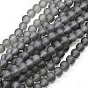 Baking Paint Transparent Glass Bead Strands GLAA-S031-12mm-12-1