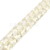 AB Color Plated Transparent Glass Beads Strands EGLA-P051-06A-A08-2