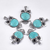 Synthetic Turquoise Big Pendants G-S353-01A-1