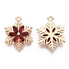 Christmas Brass Glass Pendants X-KK-R111-009-A02-2