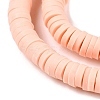 Flat Round Handmade Polymer Clay Bead Spacers CLAY-R067-3.0mm-13-2