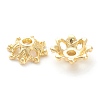 Rack Plating Alloy Flower Bead Caps KK-J277-08G-2