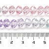 Transparent Painted Glass Beads Strands DGLA-A034-T6mm-A23-3