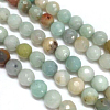 Natural Flower Amazonite Beads Strands G-G542-6mm-02-2