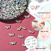 100Pcs Transparent UV Plating Acrylic Beads PACR-PA0001-03-3