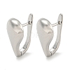 TeardropBrass Hoop Earrings EJEW-L211-011A-P-1