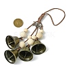 Iron Witch Bells for Door Knob Protection HJEW-JM02193-3