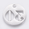 Non-Tarnish 304 Stainless Steel Pendants STAS-F233-30-P-2