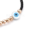Adjustable Resin Evil Eye & Plastic & Miyuki Seed Braided Beaded Bracelet for Women BJEW-O187-07A-2