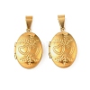 316 Stainless Steel Locket Pendants STAS-K321-04G-1