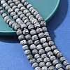 Handmade Fancy Antique Glazed Porcelain Ceramic Round Beads Strands PORC-L019-8mm-04-2