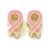 Brass Enamel European Beads KK-K298-04A-G-1