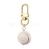 Natural Shiva Eye Shell Pendant Decorations HJEW-JM02130-1