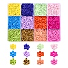226.8g 12 Color 12/0 Baking Paint Glass Seed Beads SEED-YW0001-78-1