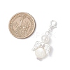 Angel Alloy & ABS Imitation Pearl Pendants Decorations HJEW-JM04080-3