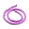 Handmade Polymer Clay Beads Strands CLAY-R089-6mm-Q061-2
