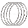 4Pcs 304 Stainless Steel Linking Rings STAS-AN0001-06-1