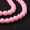 Painted Glass Bead Strands DGLA-S071-6mm-37-2