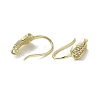 Brass Micro Pave Cubic Zirconia Earring Hooks KK-C048-14A-G-2