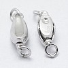 Anti-Tarnish Rhodium Plated 925 Sterling Silver Box Clasps LS-STER-F037-032P-2