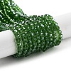 Electroplate Transparent Glass Beads Strands EGLA-A035-T4mm-A11-1