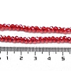 Electroplate Transparent Glass Beads Strands EGLA-A035-T3mm-A01-4