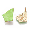 Light Gold Plated Iron Stud Earring Findings IFIN-T014-02E-NR-2