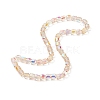 Electroplate Opaque Glass Beads GLAA-F108-10A-13-2