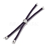 Twisted Nylon Cord Silder Bracelets DIY-B066-03P-07-1