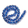 Luminous Handmade Glod Sand Lampwork Beads Strands LAMP-B028-03O-10mm-3
