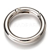 Zinc Alloy Spring Gate Rings PALLOY-C100-01P-06-1