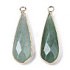 Natural Green Aventurine Pendants X-G-S359-319A-2