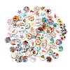 Ocean Theme Printed Natural Freshwater Shell Beads SH-CBA2978-25-2