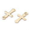 304 Stainless Steel Tiny Cross Charms STAS-H149-05G-2