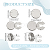 12Pcs 2 Styles Brass Cufflinks KK-ME0003-91P-2