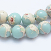 Synthetic Imperial Jasper Beads Strands G-F531-10mm-H03-3