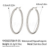 Stainless Steel Hoop Earrings CL5372-6-1
