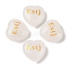 Natural Quartz Crystal Heart Engraving MBTI Figurines Statues for Home Office Desk Decorations G-K353-05L-1