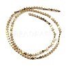 Electroplated Synthetic Non-magnetic Hematite Beads Strands G-J211-A06-01-3