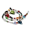 Mixed Electroplate Glass Beads Strands X-EGLA-A003-01-2