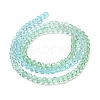Transparent Painted Glass Beads Strands X1-DGLA-A034-T4mm-A16-5