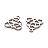316 Surgical Stainless Steel Charms STAS-H190-03P-04-2