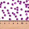 6/0 Baking Paint Transparent Fringe Glass Seed Beads SEED-N006-06H-4