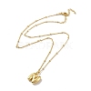 Initial Letter Brass Pendant Necklace NJEW-A015-21G-N-2